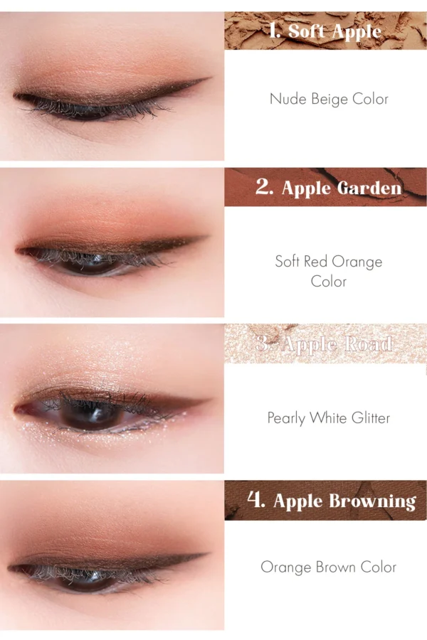 ROM&ND Better Than Eyes - Paleta de sombras #M01 Dry Apple Blossom - Imagen 2
