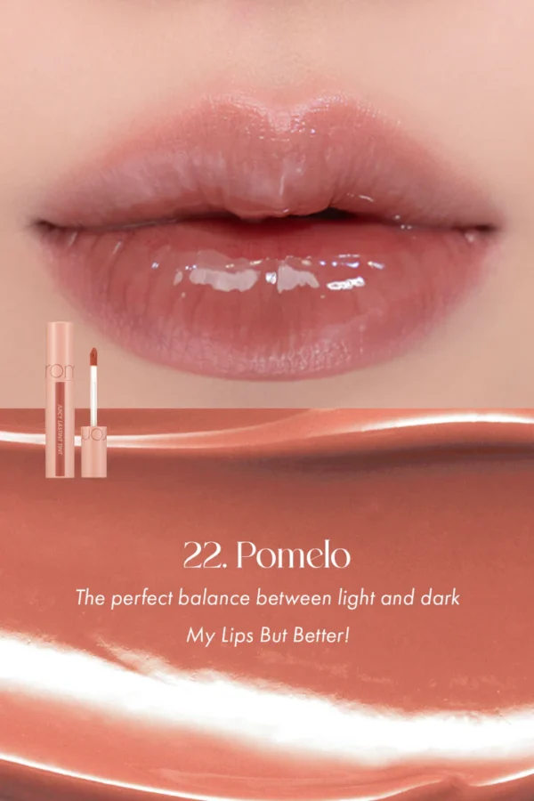 ROM&ND - JUICY LASTING TINT - Tinte Labial #22 Pomelo Skin - Imagen 2