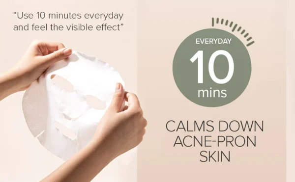 MARY&MAY Cica Houttuynia Tea Tree Calming Mask - Mascarillas calmantes - Imagen 4