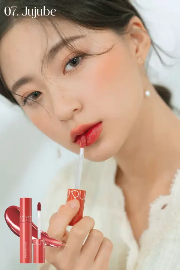 ROM&ND - JUICY LASTING TINT - Tinte Labial #07 Jujube - Imagen 2