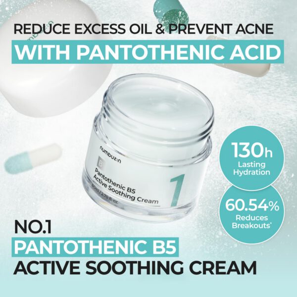 NUMBUZIN Nº1  - Pantothenic B5 Active Soothing Cream - Crema Facial - Imagen 2