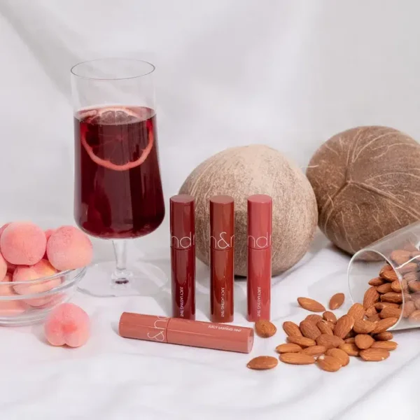 ROM&ND - JUICY LASTING TINT - Tinte Labial #20 Dark Coconut - Imagen 4