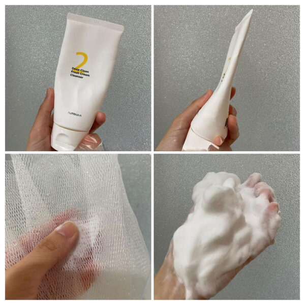 NUMBUZIN #2 - Deep Clean Cream Cleanser 120 ML - Jabon de Limpieza Facial - Imagen 4