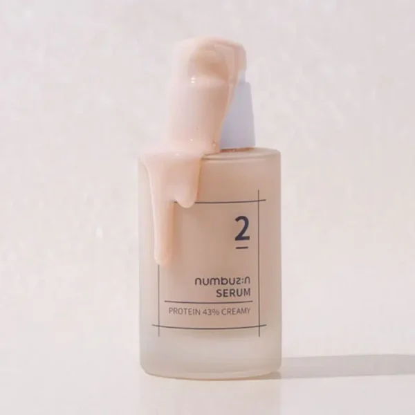 NUMBUZIN #2 - Protein 43% Creamy Serum 50ML - Serum Nutritivo Anti-arrugas - Imagen 4