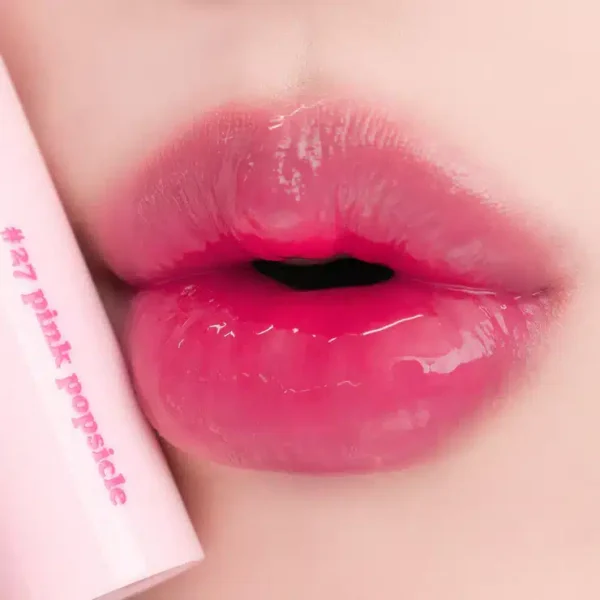 ROM&ND - JUICY LASTING TINT - Tinte Labial #27 Pink Popsicle - Imagen 3