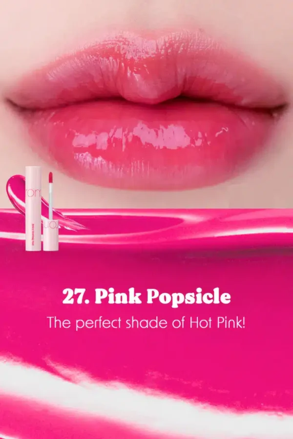 ROM&ND - JUICY LASTING TINT - Tinte Labial #27 Pink Popsicle - Imagen 2
