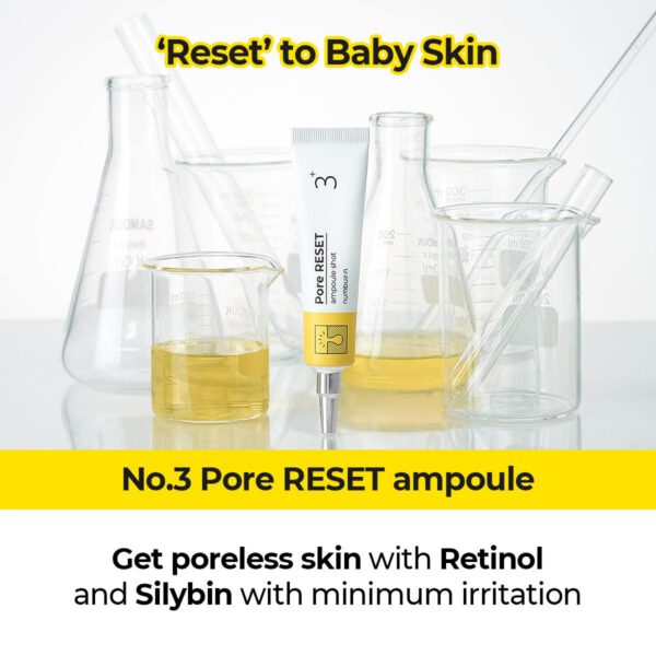 Numbuzin #3 - Pore Reset Ampoule Shot 25 ml  - Retinol Anti-imperfecciones. - Imagen 3