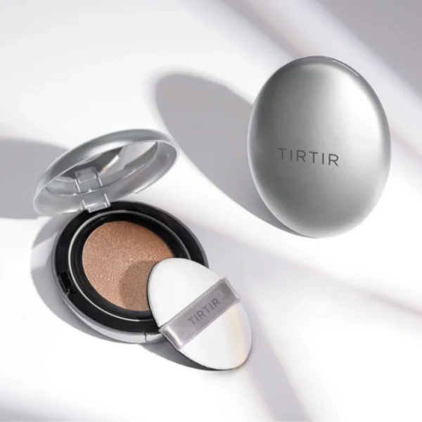 TIRTIR Mask Fit Aura Silver Cushion #21N IVORY - Base de Maquillaje - Imagen 7