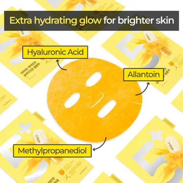 NUMBUZIN #5+ Vitamin Spotlight  Sheet Mask 1 pieza - Mascarilla facial - Imagen 2