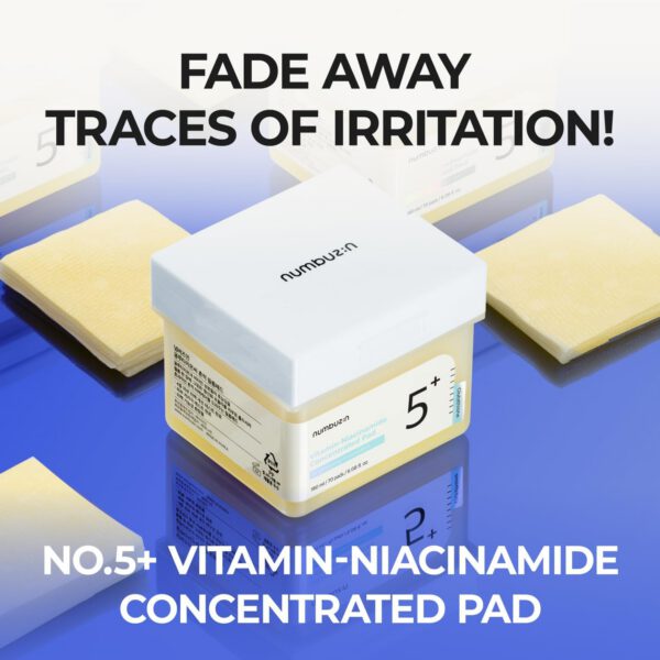 NUMBUZIN Nº5+ Vitamin Niacinamide Concentrated Toner Pad - Imagen 3