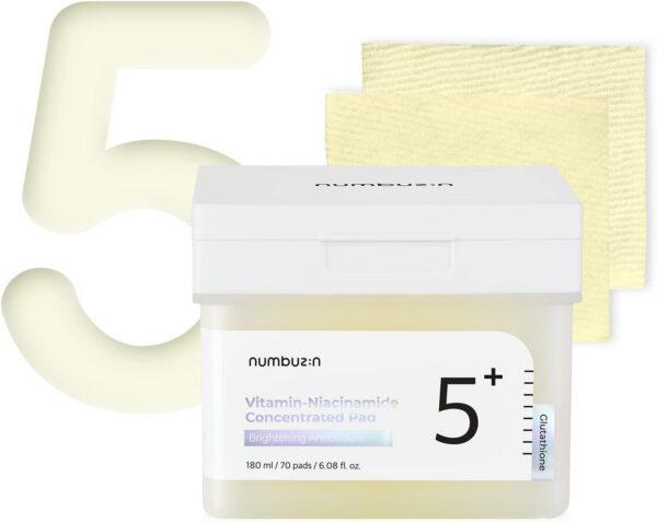 NUMBUZIN Nº5+ Vitamin Niacinamide Concentrated Toner Pad