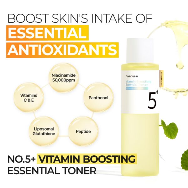 NUMBUZIN Nº5+ Vitamin Boosting Essential Toner - 200 ml - Imagen 3