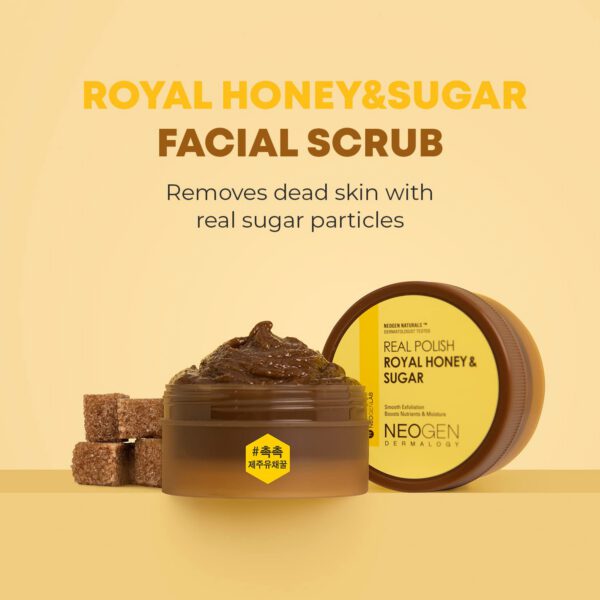 NEOGEN Real Polish Royal Honey & Sugar - Exfoliante Facial 100g - Imagen 4