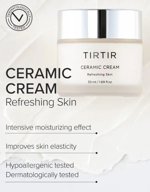 TIRTIR Ceramic Cream - Crema facial nutritiva 50ml - Imagen 4