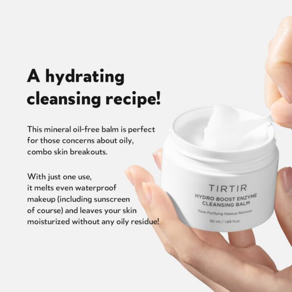 TIRTIR Hydro Boost Enzyme Cleanser Balm 120ml - Bálsamo Desmaquillante - Imagen 4