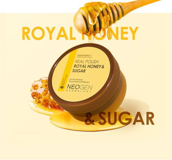 NEOGEN Real Polish Royal Honey & Sugar - Exfoliante Facial 100g - Imagen 3