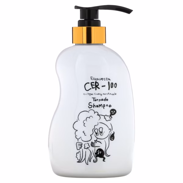 ELIZAVECCA CER-100 TORNADO SHAMPOO 500 ml - Limpieza Profunda / Cabello Graso
