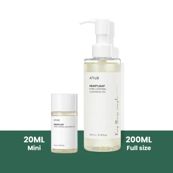 ANUA Heartleaf Pore Control Cleansing Oil - Aceite de Limpieza Mini Talla 20ml - Imagen 7