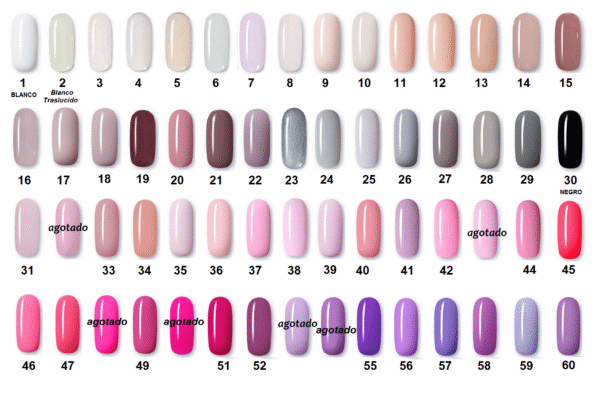 BSNAILS Esmaltes Permanente - Caja de 20 piezas - Colores a Elección - Imagen 33