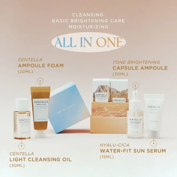 SKIN1004 Daily Essential Kit - Rutina Antimanchas  - Mini tallas 4pzs - Imagen 3