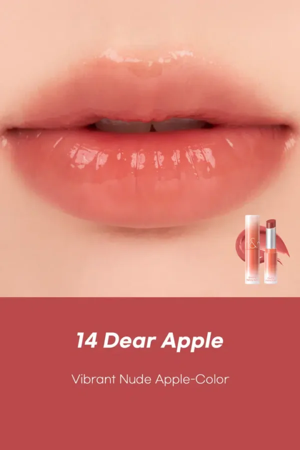 ROM&ND GLASTING MELTING BALM - Balsamo Labial Nude #14 DEAR APPLE - Imagen 2