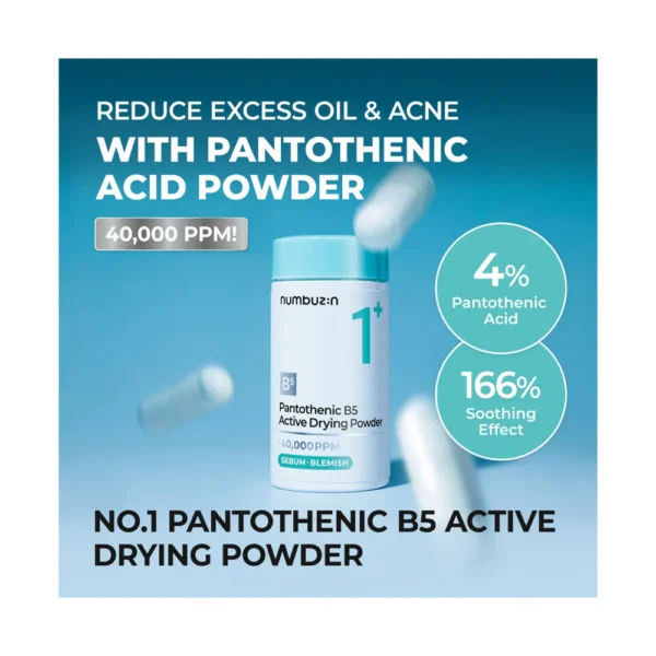 NUMBUZIN No.1 Pantothenic B5 Active Drying Powder - Antiacné 7g - Imagen 3