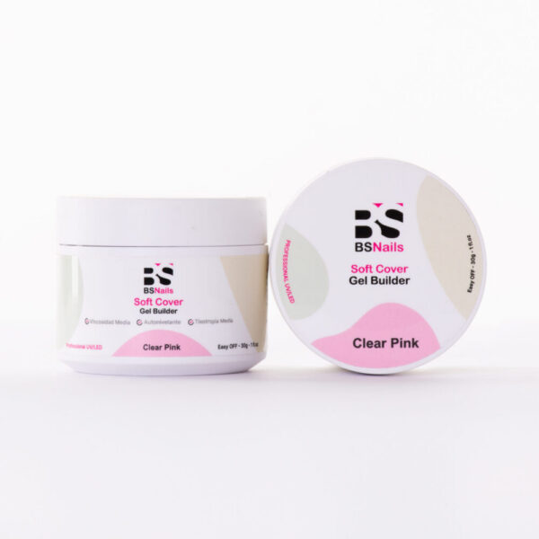 BSNAILS Gel Builder Soft Cover Autonivelante CLEAR PINK 30 ML
