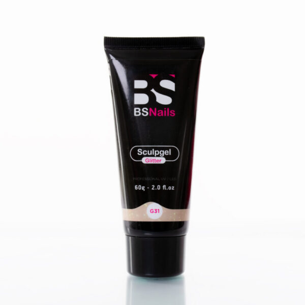 BSNAILS Sculpgel Acrigel Tubo Pequeño 30 gr – Glitter G 31