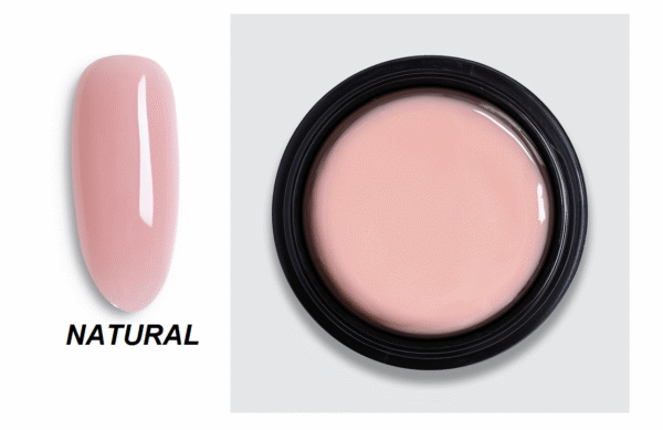 BSNAILS Gel Builder Soft Cover Autonivelante - NATURAL - Pote de 30 ML - Imagen 2