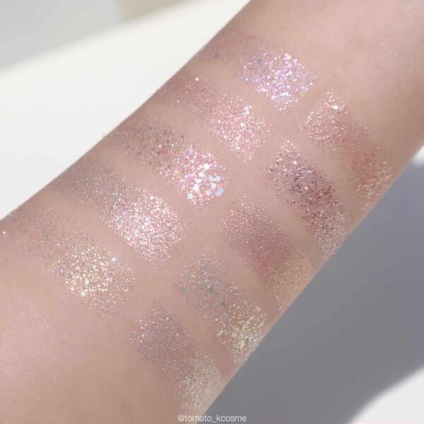 Rom&nd Better Than Palette - Paleta de sombras #00 Light and Glitter - Imagen 4