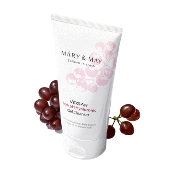 MARY&MAY Vegan Hyaluronic Gel Cleanser - Jabón facial 30 ml - Mini talla