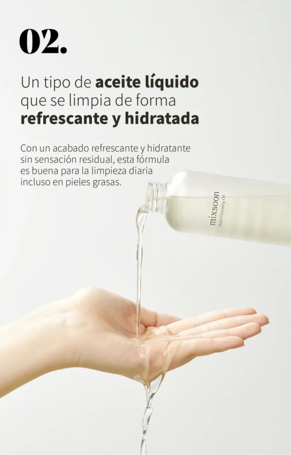 MIXSOON Bean Cleansing Oil - Aceite de limpieza 195ml - Imagen 6