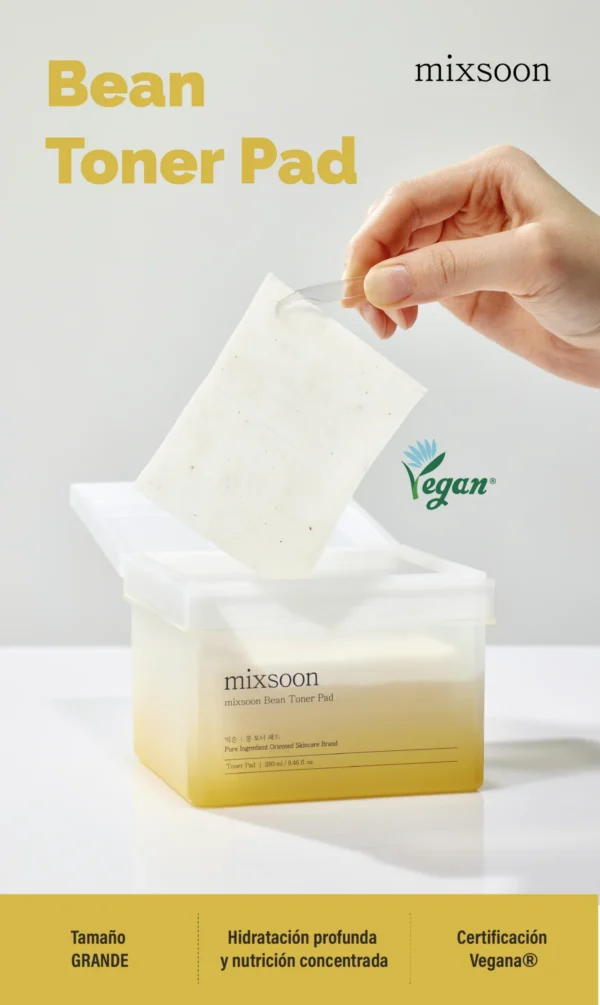 MIXSOON Bean Toner Pad - Almohadillas Exfoliantes 70 pzs - Imagen 4