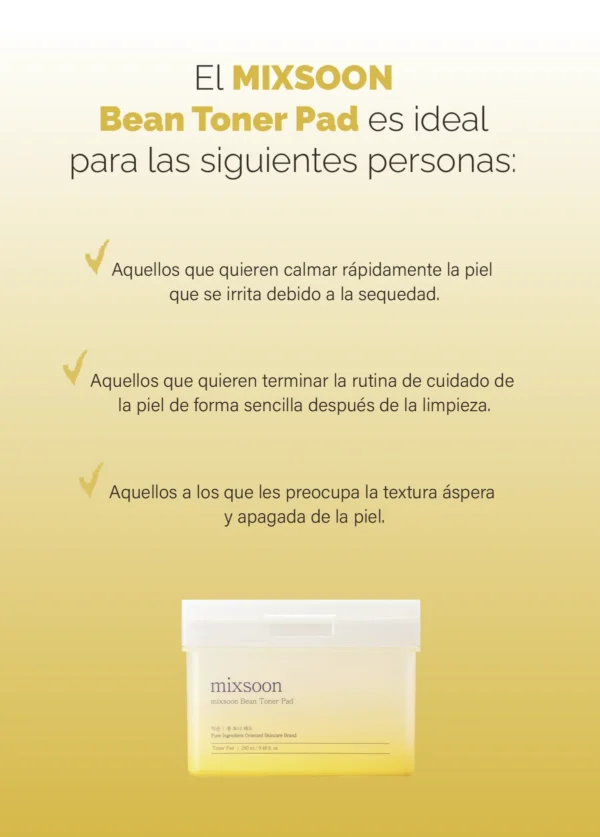 MIXSOON Bean Toner Pad - Almohadillas Exfoliantes 70 pzs - Imagen 6