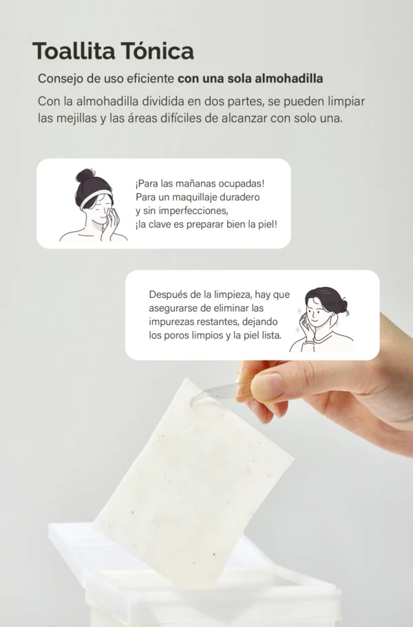 MIXSOON Bean Toner Pad - Almohadillas Exfoliantes 70 pzs - Imagen 8