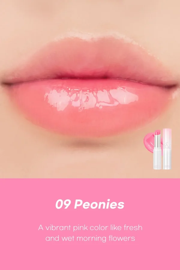 ROM&ND GLASTING MELTING BALM - Balsamo Labial #09 PEONIES - Imagen 2