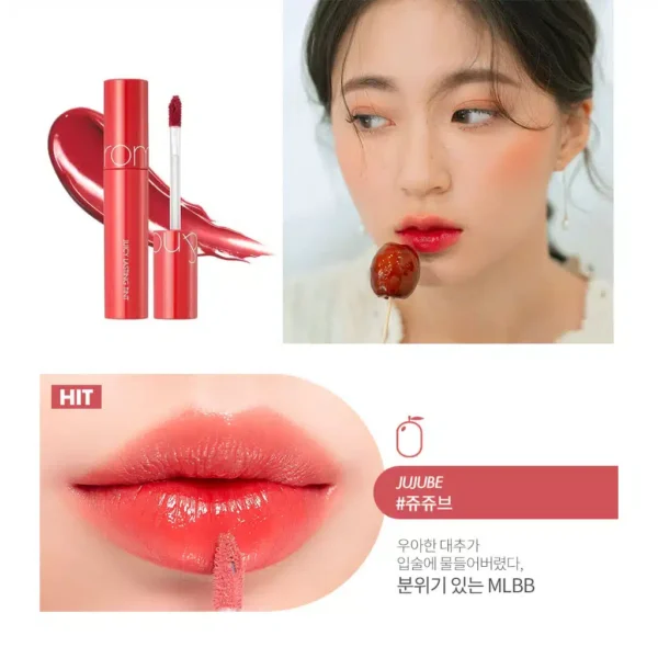 ROM&ND - JUICY LASTING TINT - Tinte Labial #07 Jujube - Imagen 4