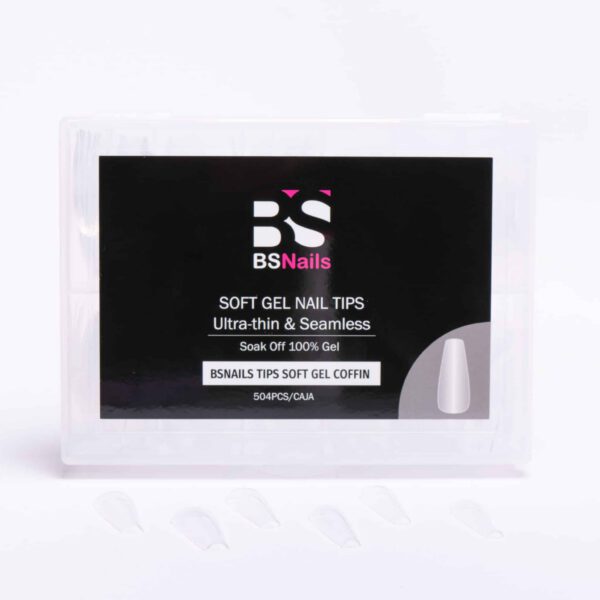 BSnails Tips Soft Gel 500 pcs - COFFIN