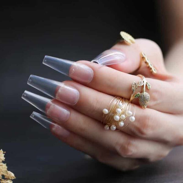 BSnails Tips Soft Gel 500 pcs - COFFIN - Imagen 2