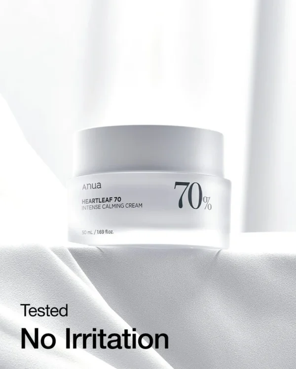 ANUA Heartleaf 70% Intense Calming Cream - Crema Facial 50ml - Imagen 2