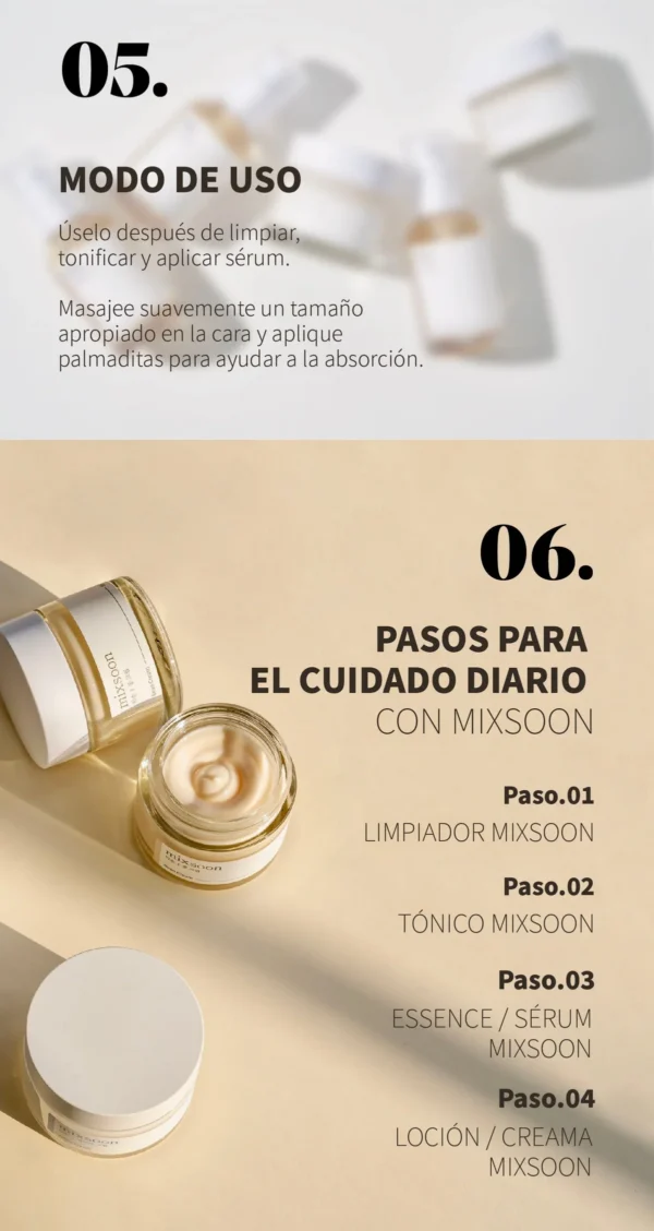 MIXSOON Bean Cream - Cream nutritiva fermentada 50ml - Imagen 8