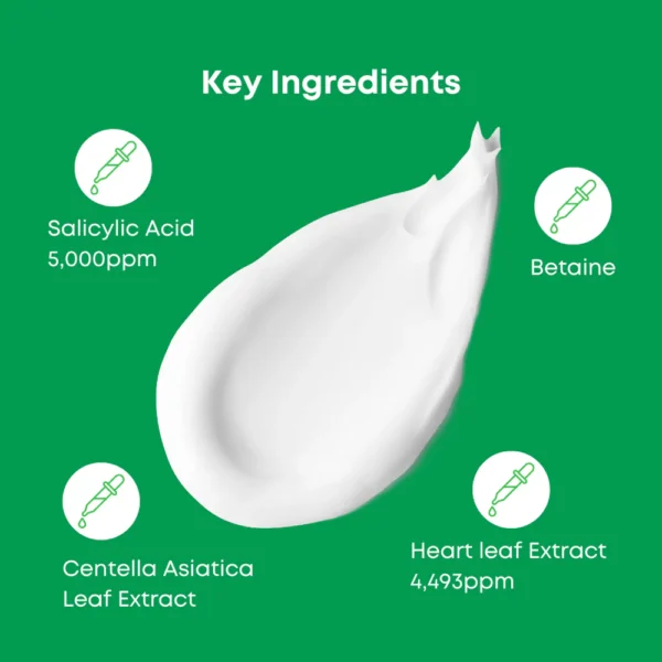 NINELESS  Heartleaf & BHA Foam Cleanser - Limpiador Piel Acneica 120ml - Imagen 3