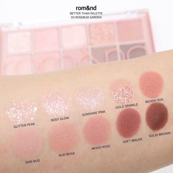 ROM&ND Better Than Palette - Paleta de sombras #03 ROSEBUD GARDEN - Imagen 3