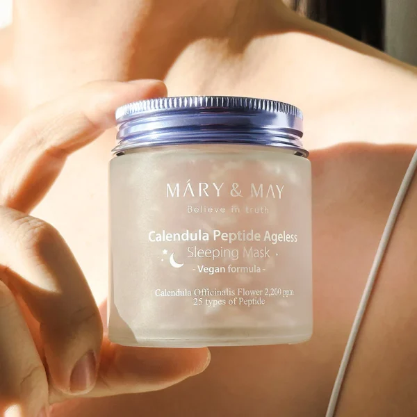MARY&MAY Calendula Peptide Ageless Sleeping Mask 110g - Imagen 5