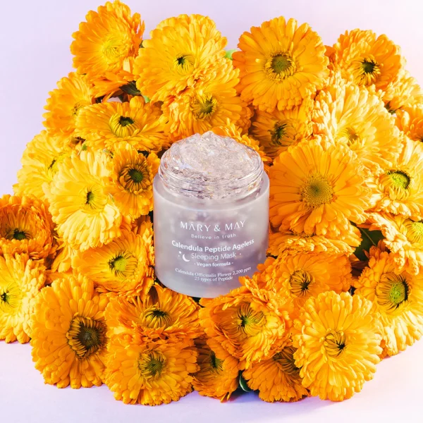 MARY&MAY Calendula Peptide Ageless Sleeping Mask 110g - Imagen 6