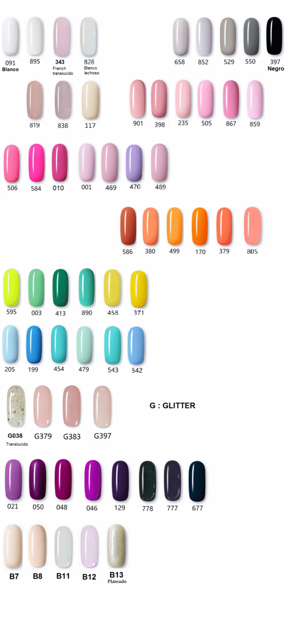 BSNAILS Esmaltes Permanente - Caja de 20 piezas - Colores a Elección - Imagen 27