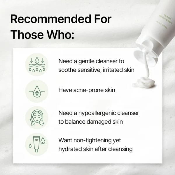 MIXSOON Centella Cleansing Foam Jabón Antiacné 150ml - Imagen 4