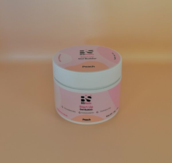 BSNAILS Gel Builder Start Up Autonivelante - PEACH- Envase Rosado 30 ML