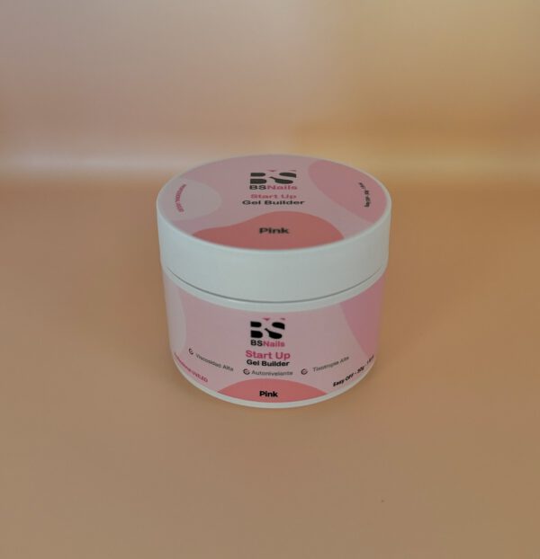 BSNAILS Gel Builder Start Up Autonivelante - PINK - Envase Rosado 30 ML