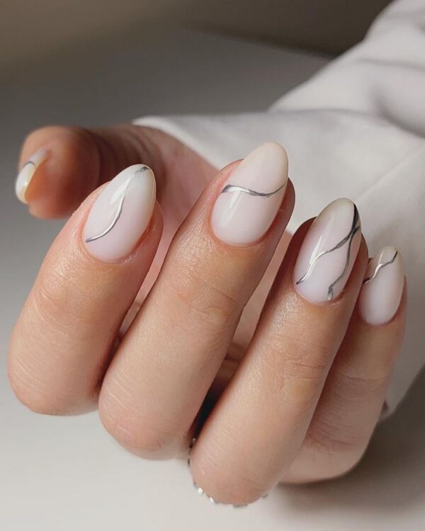 BSNAILS Gel Paint Metallic Platinium - Efecto Cromado - Imagen 2